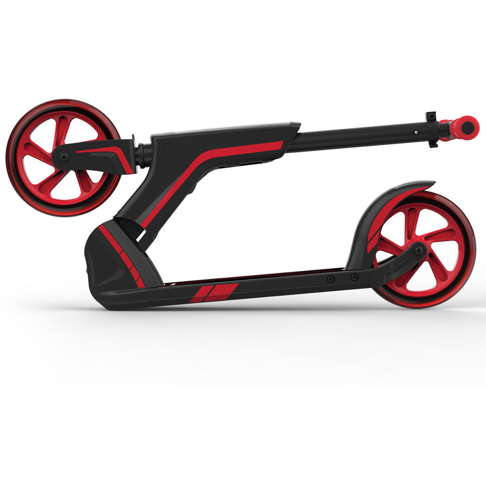 JD BUG PRO COMMUTE BIG WHEEL SCOOTER inc DUAL BEARING SYSTEM – BLACK / RED 2/5