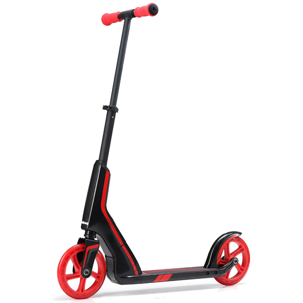 JD BUG PRO COMMUTE BIG WHEEL SCOOTER inc DUAL BEARING SYSTEM – BLACK / RED 1/5