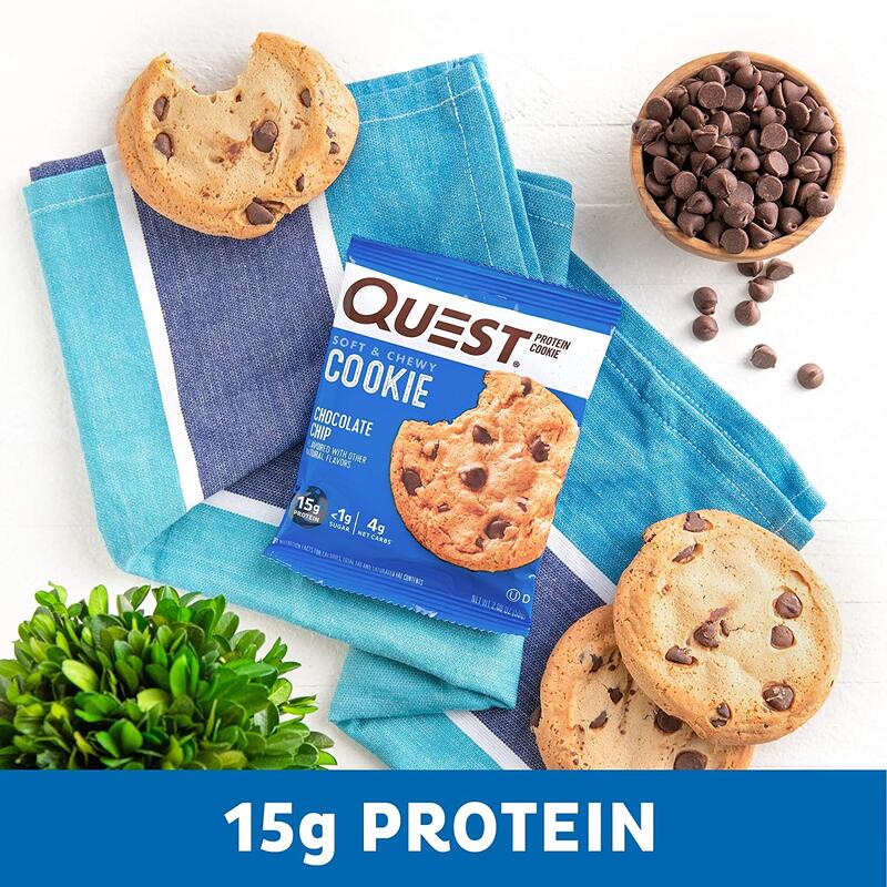 Quest 蛋白質巧克力曲奇餅 - 12 包