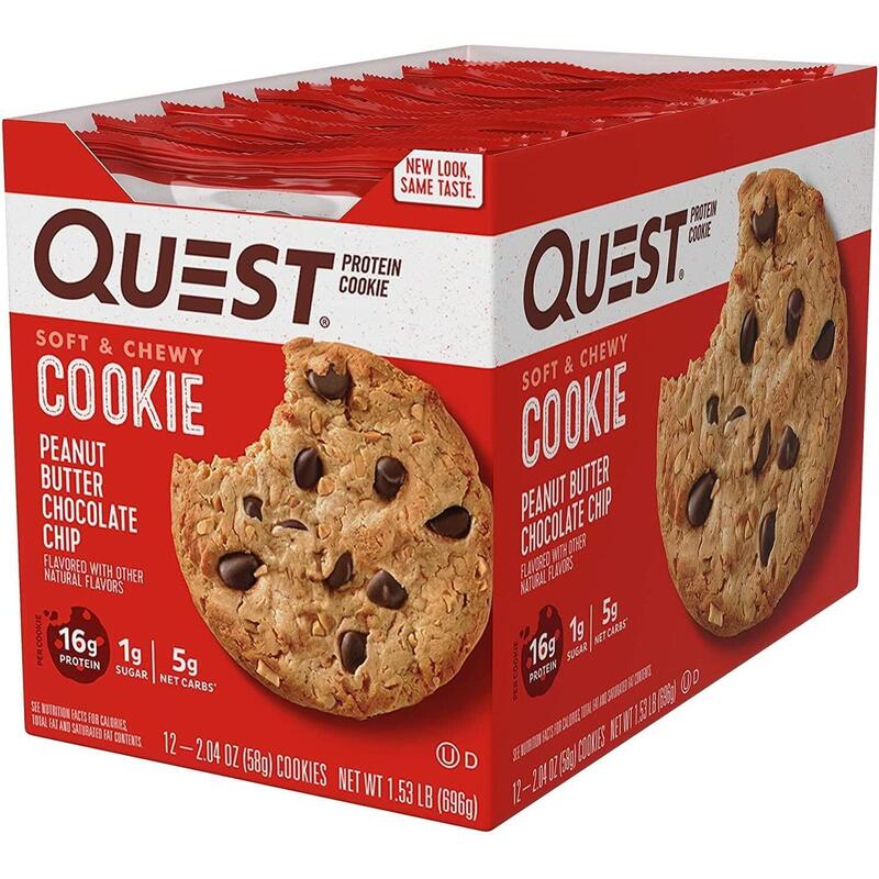 Quest Protein Peanut Butter Chocolate Chips Cookies - 12 PACK