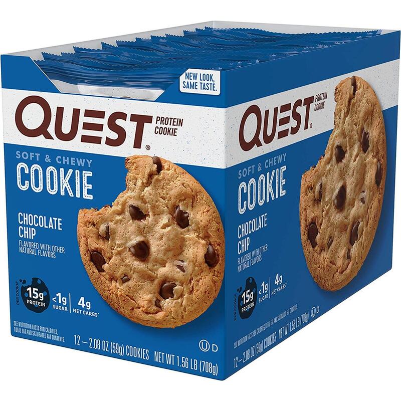 Quest Protein Chocolate Chips Cookies - 12 PACK