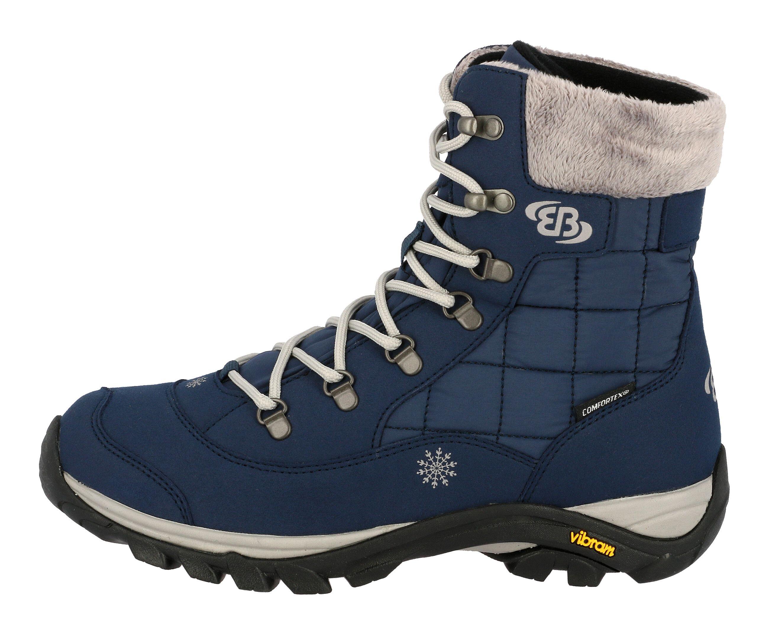 stivale invernale - donna - impermeabile, suola vibram - blu scuro 2/6
