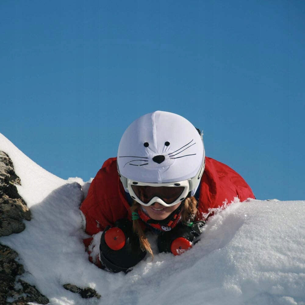 Housse de casque fantaisie - Coolcasc - Phoque blanc - Taille unique 3/5