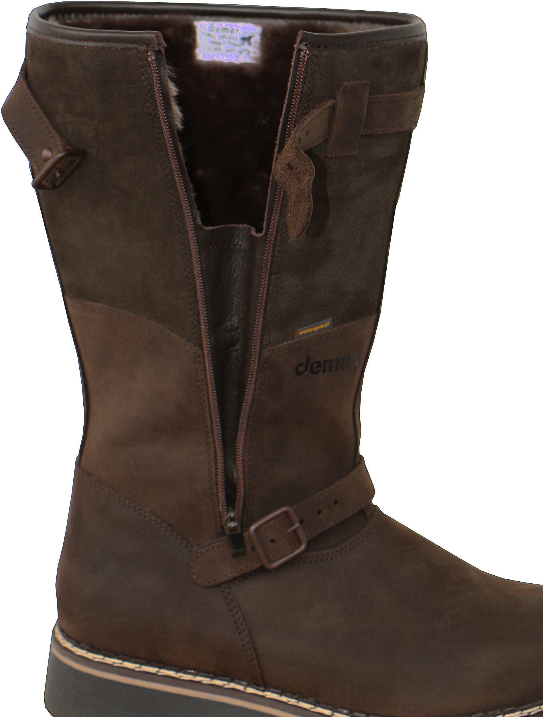 Demar Pelzgefütterter Jagd-Winterstiefel wasserdicht Jagdstiefel