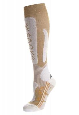 Dames skisokken x-socks ski metaal wit