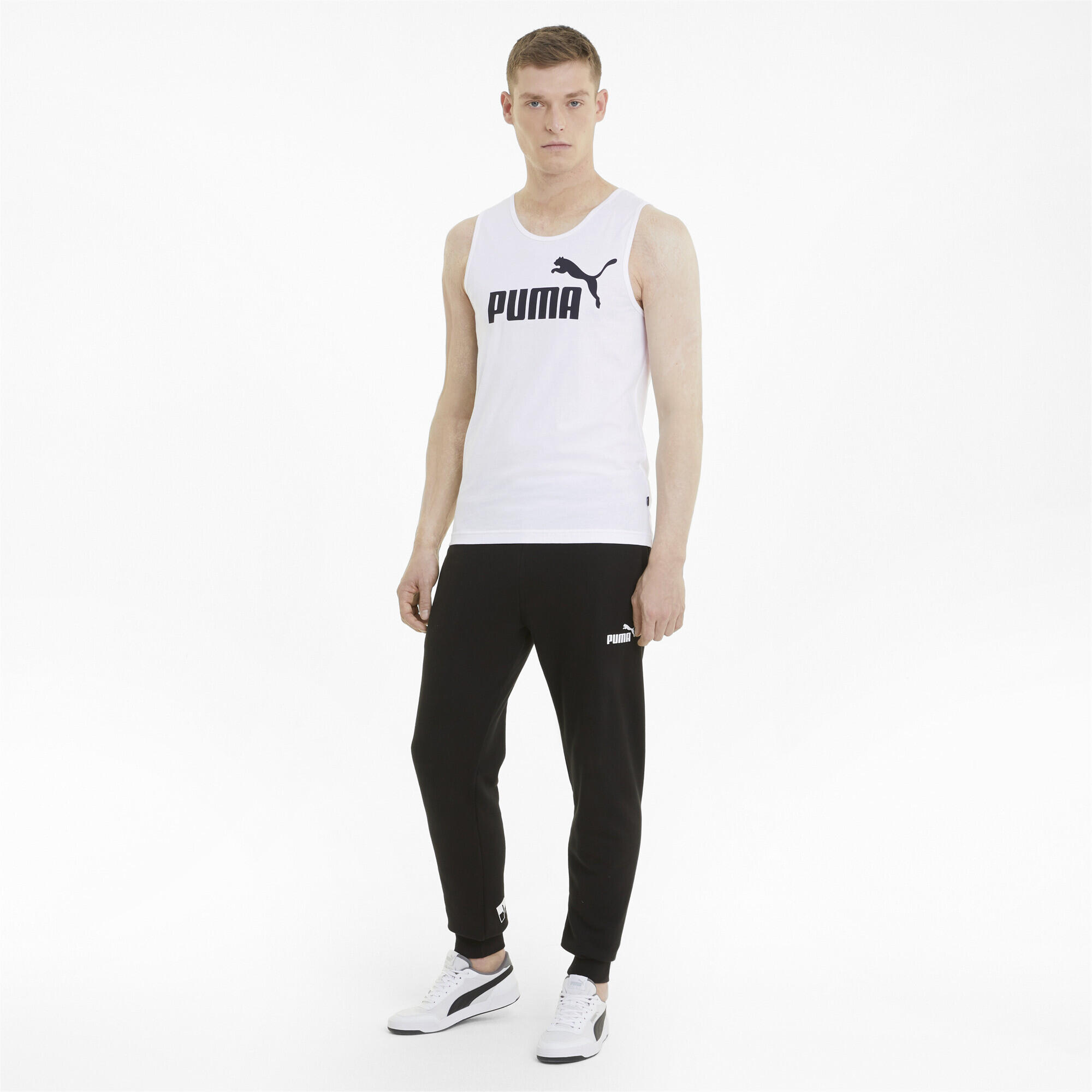 Tank top Essentials uomo PUMA White 4/5