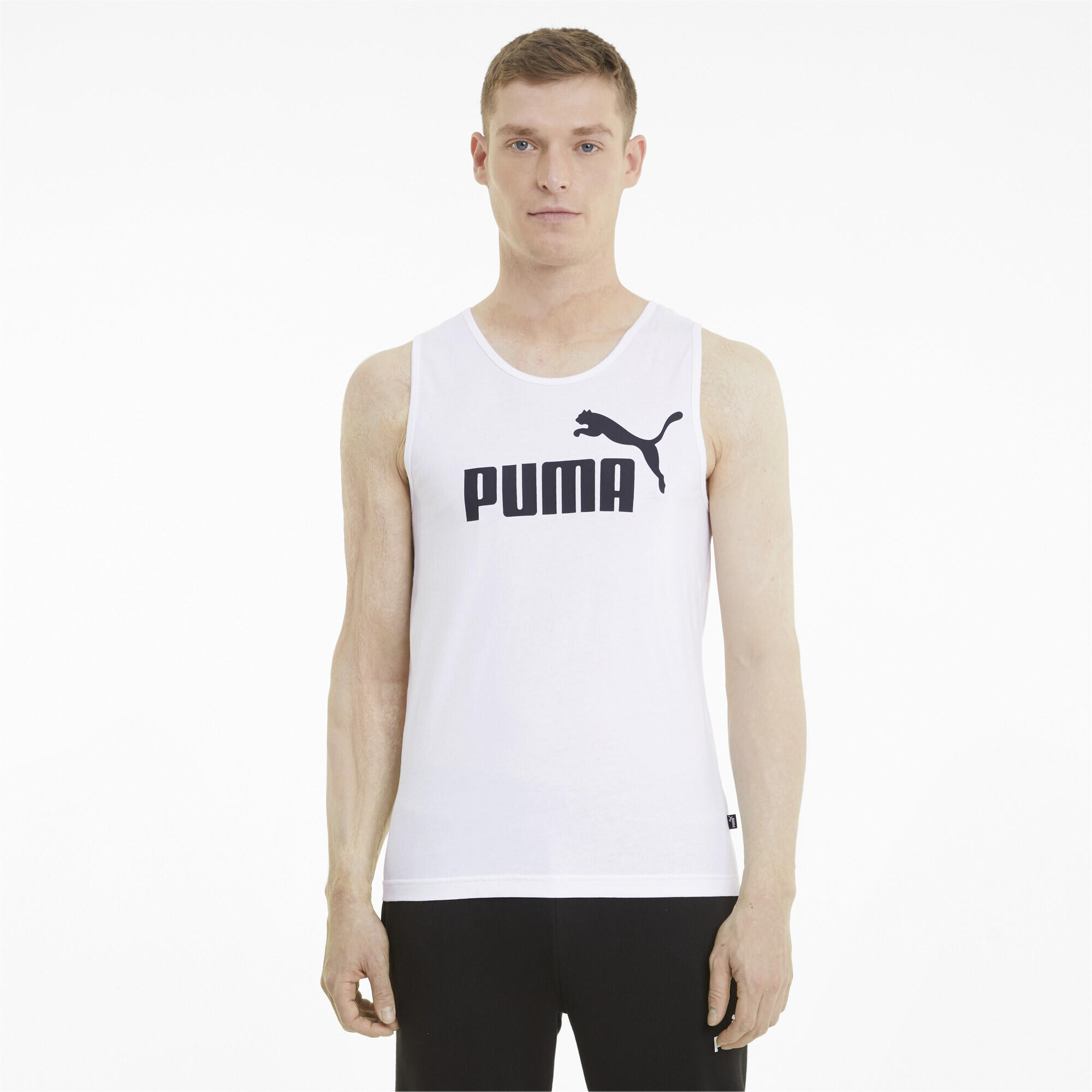Tank top Essentials uomo PUMA White 2/5