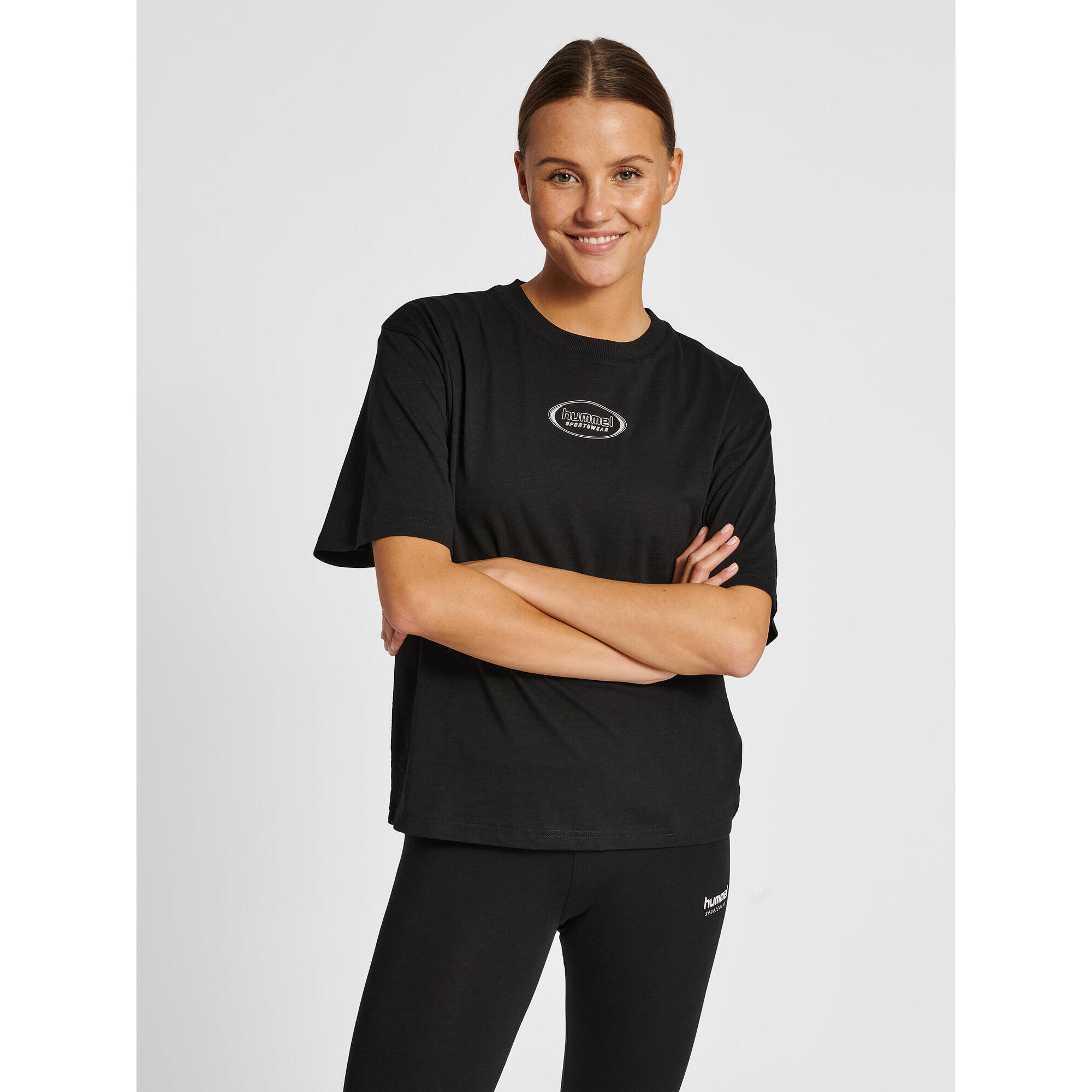 Hummel - Enfiler T-shirt Hmllgc Tammy Football Femme Hummel - T-shirt Manches Courtes - Noir - 38 S - Decathlon
