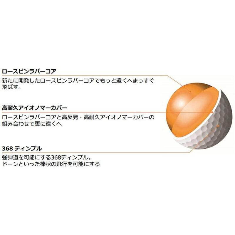 D1 GOLF BALLS (12PCS) - ORANGE