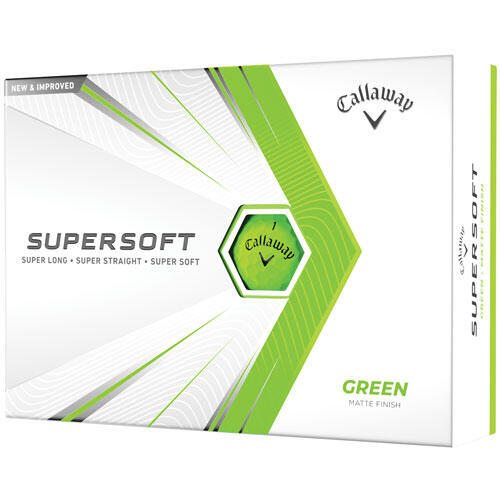 SUPERSOFT 雙層高爾夫球 (12粒) - 綠色