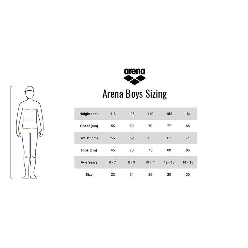 Arena Jongens Team Zwem Jammer Effen Rood-Wit