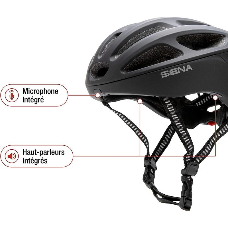 CASCO DA BICI (CON SISTEMA DI COMUNCIAZIONE INTEGRATO ) SENA R1, NERO