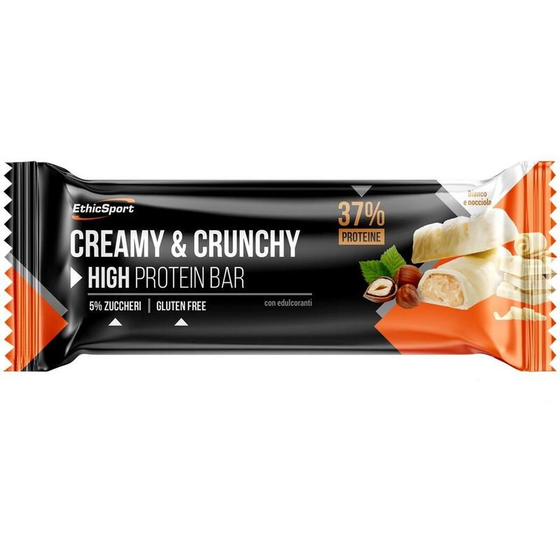 High Protein Creamy & Crunchy Fehér csokoládé - mogyoró 30 g-os fehérjeszelet