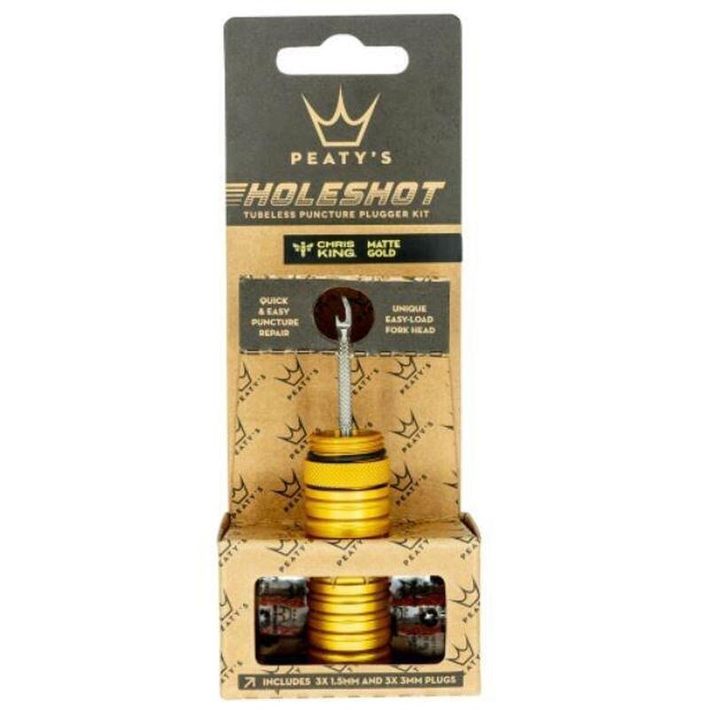 Holeshot Tubeless Puncture Plugger Kit - Gold