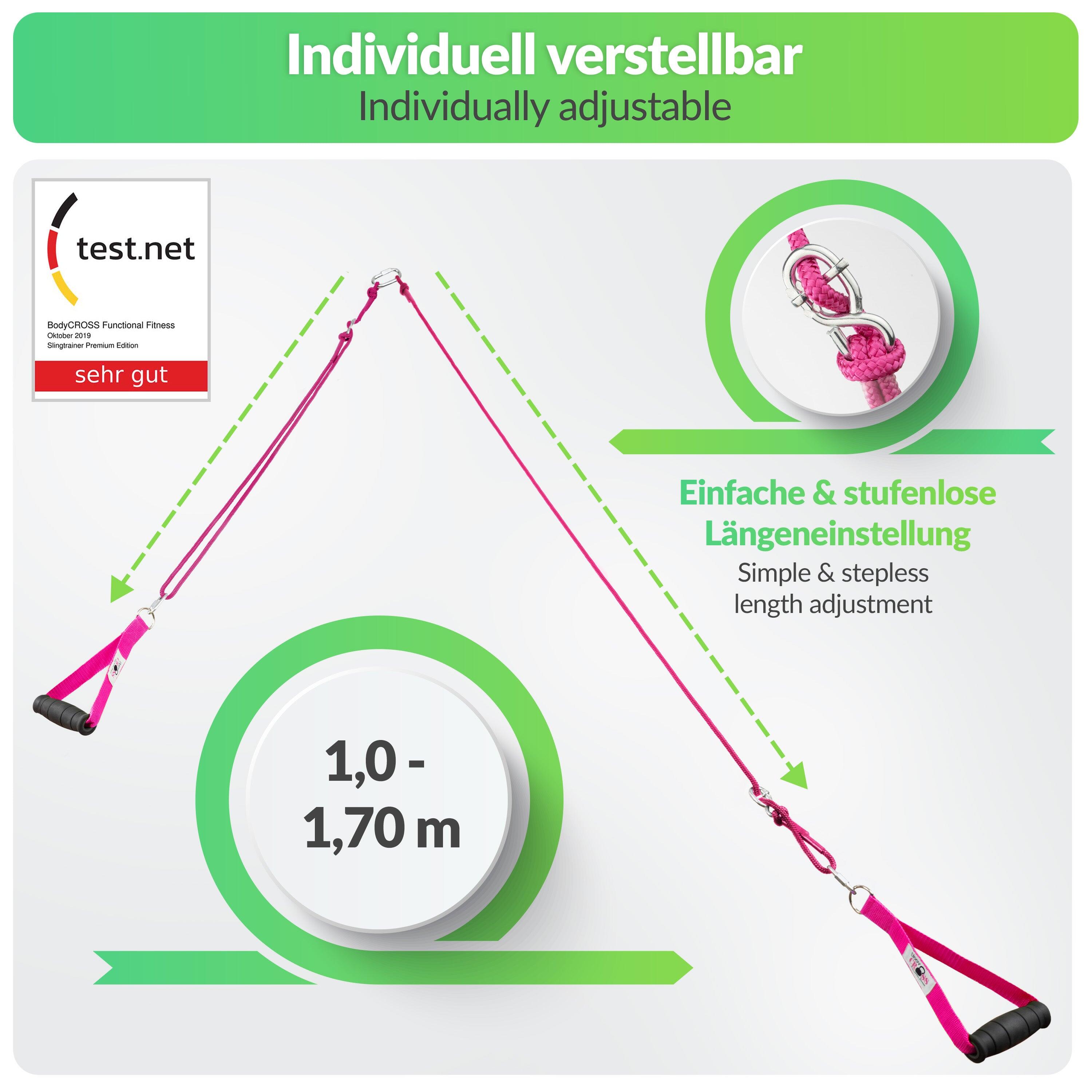 BodyCROSS® Slingtrainer Pink Edition | Basic 3/7