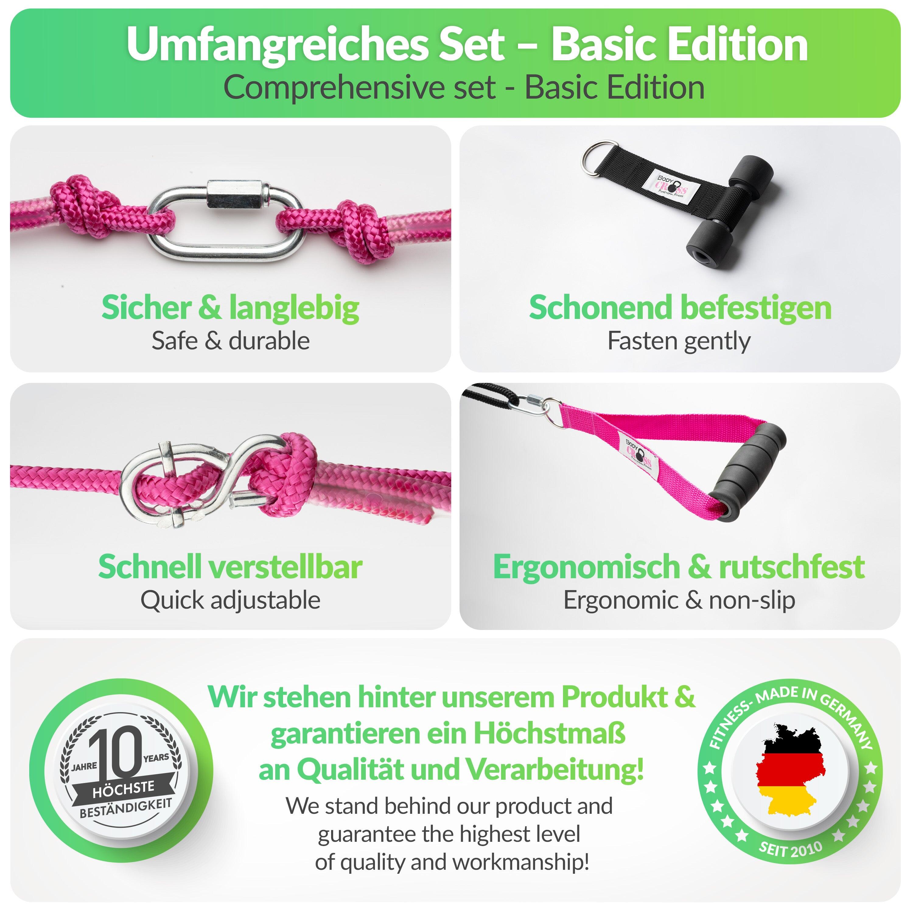 BodyCROSS® Slingtrainer Pink Edition | Basic 5/7