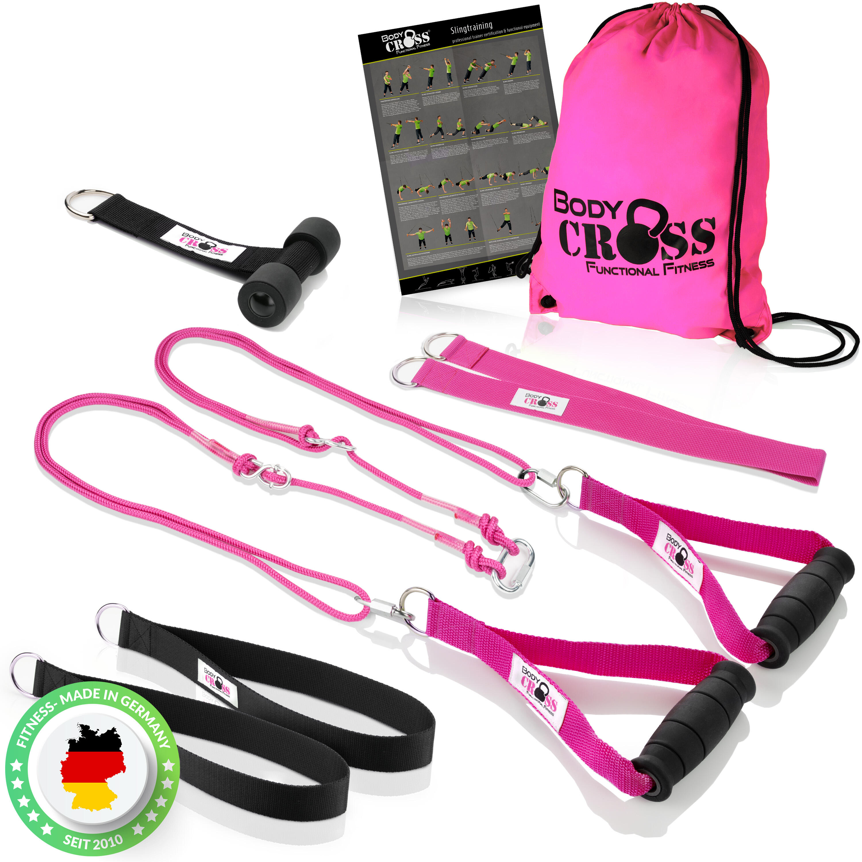 BodyCROSS® Slingtrainer Pink Edition | Basic 1/7