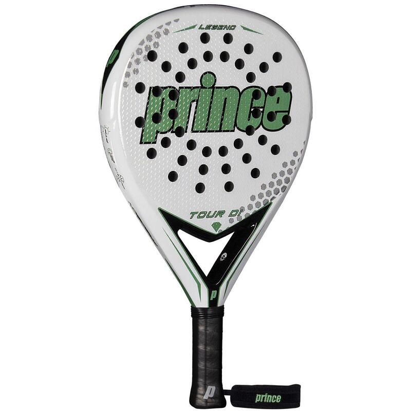 Pala de pádel adulto Prince TOUR DI LEGEND blanco