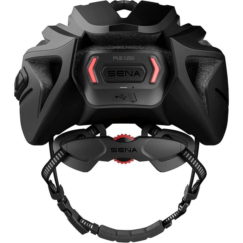 CASCO DA BICI (CON SISTEMA DI COMUNCIAZIONE INTEGRATO ) SENA R2 EVO, NERO