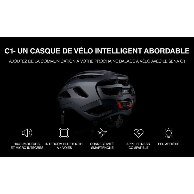 Casque cycliste intelligent SENA C1 Blanc