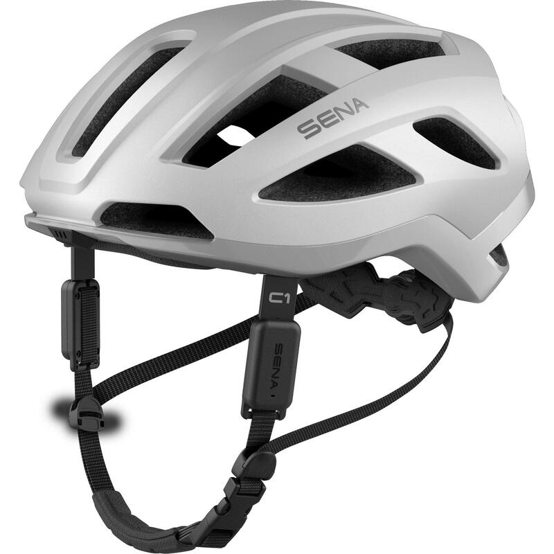 CASCO DA BICI (CON SISTEMA DI COMUNCIAZIONE INTEGRATO ) SENA C1, BIANCO