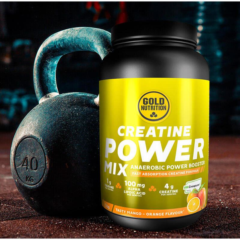 AUMENTO DE FORÇA CREATINE POWER MIX LARANJA/MANGO - 1 KG