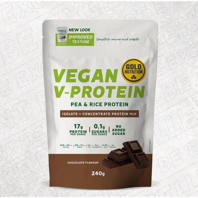 PROTEÍNA VEGETARIANA V-PROTEIN CHOCOLATE - 240 G