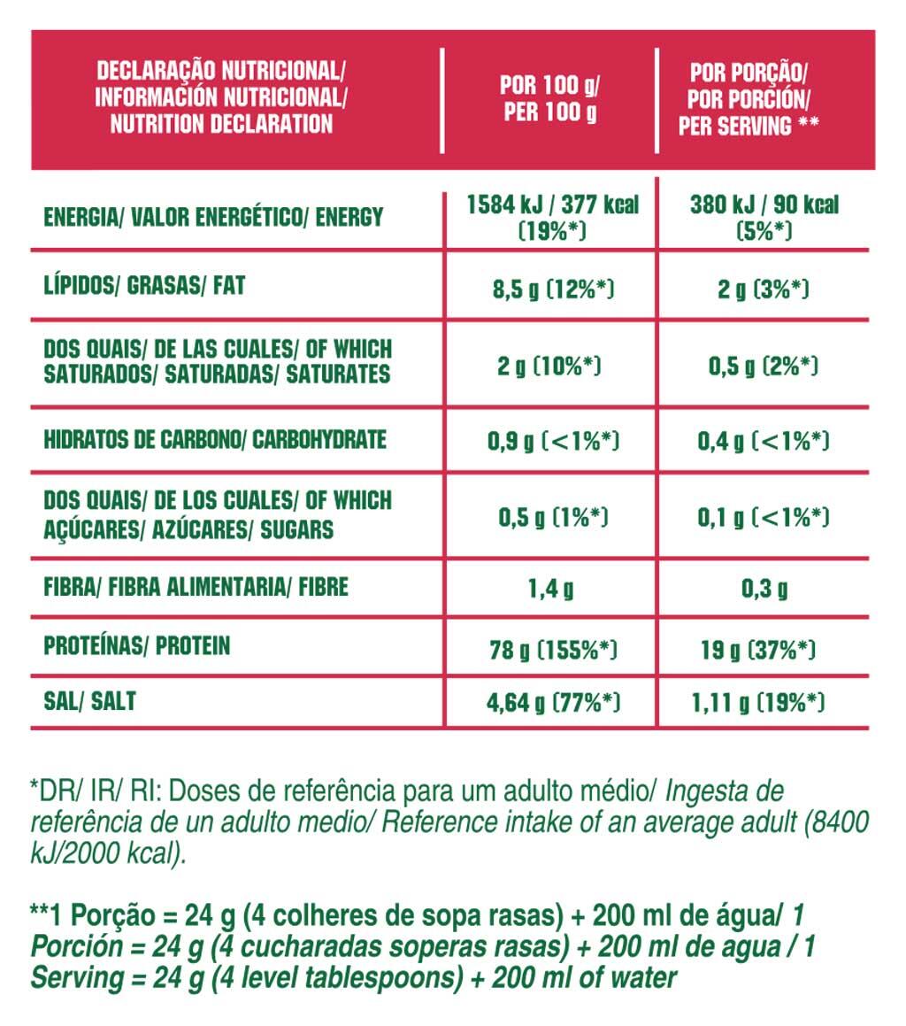 PROTEÍNA VEGETARIANA V-PROTEIN FRESA - 240 G 3/3