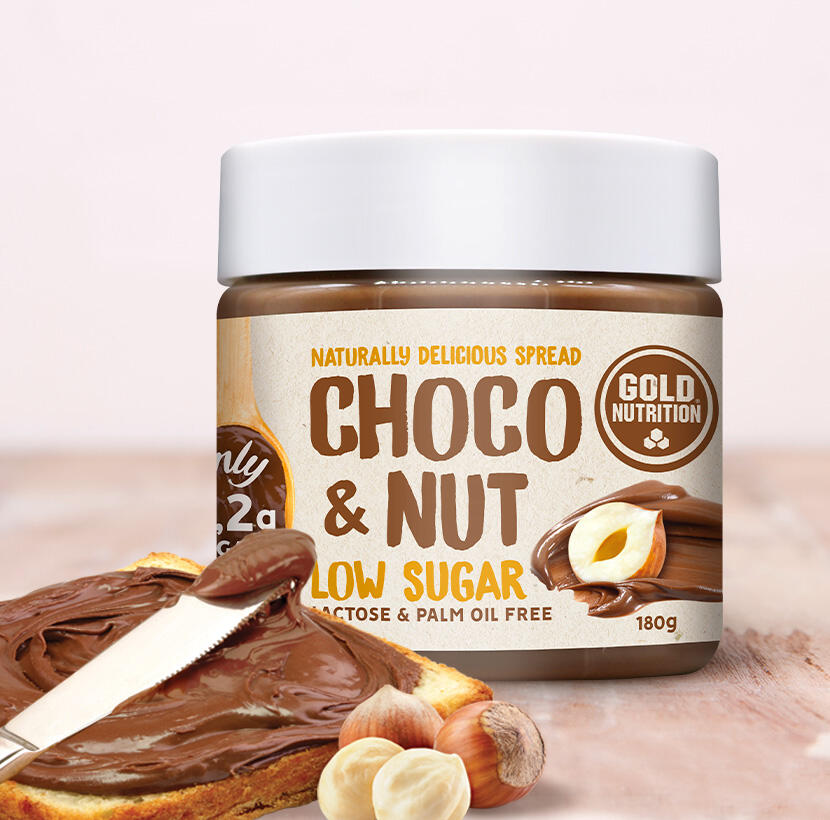 SNACK BAJO EN AZÚCAR CHOCO&NUT - LOW SUGAR SPREAD - 180 G 2/3