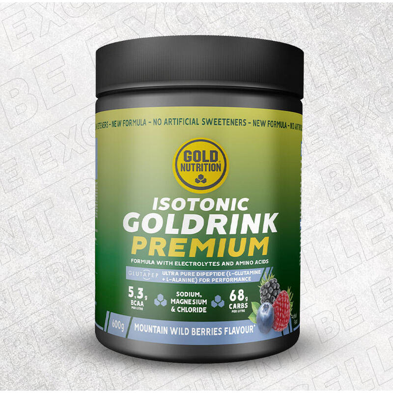 Pudra izotonica cu aminoacizi GoldNutrition Goldrink Premium fructe padure 600g