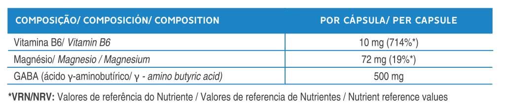 SUPLEMENTO NUTRICIONAL GABA - GN CLINICAL - 60 VCAPS 3/3