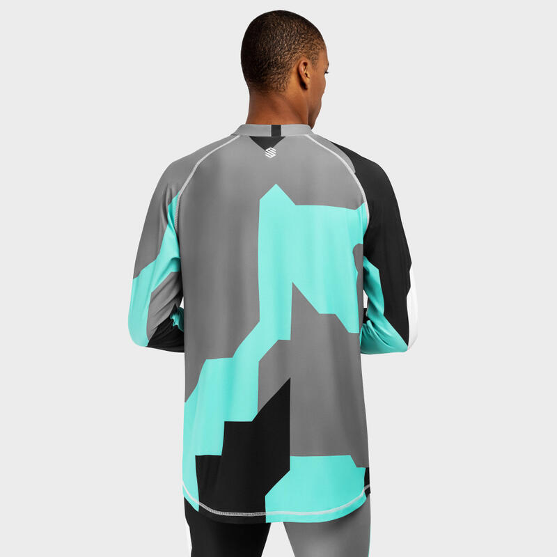 Camiseta interior térmica esquí y nieve SIROKO Slush Penguin Turquesa Hombre