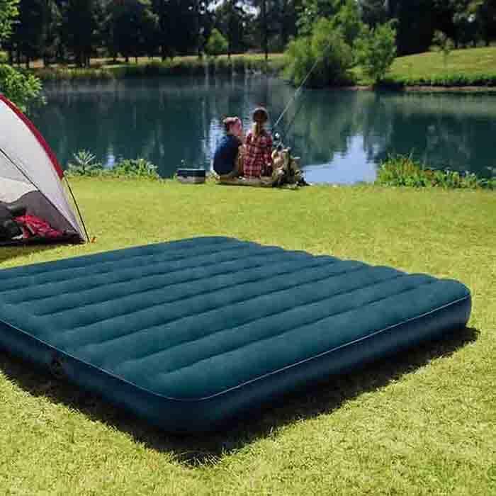 Single Dura Beam Inflatable 1 person Camping Mattress - Midnight Green