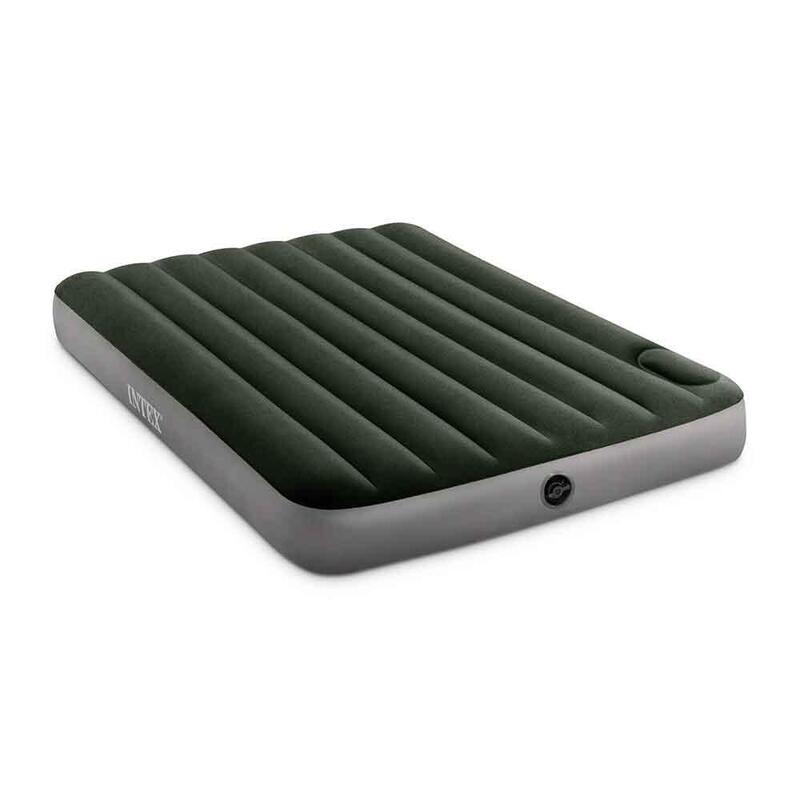 Full Dura Beam Inflatable 2 persons Camping Mattress With Foot Bip - Green