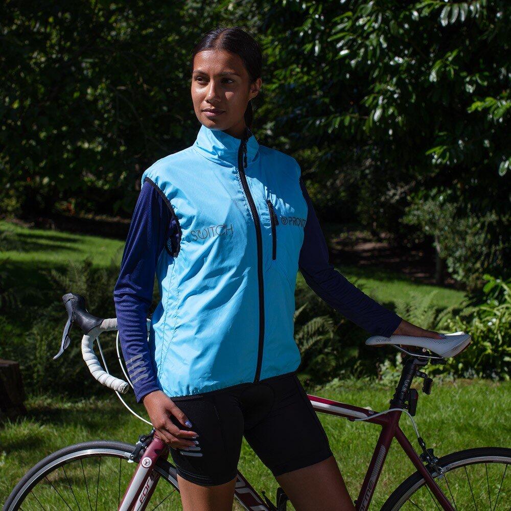 Proviz Women's Reflective Switch Waterproof Cycling Gilet 2/6