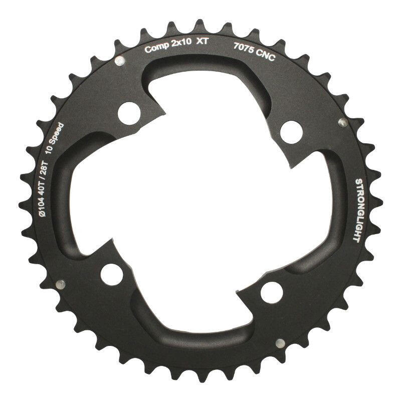 Plateau VTT double extérieur Shimano 4BRA XT M785 10V.