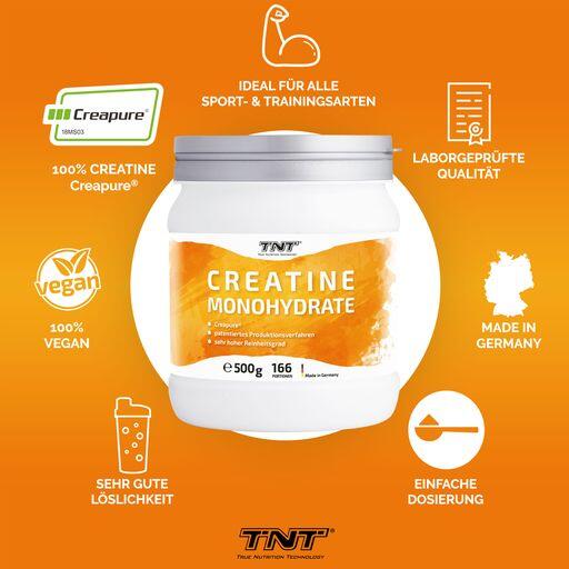 Creatine Monohydrate Creapure® - für mehr Kraftsteigerung und Leistungsfähigkeit