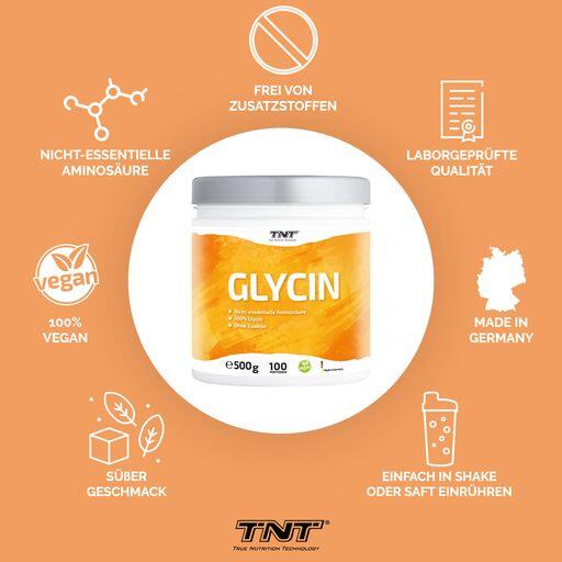 Glycin - süße, nicht essentielle Aminosäure