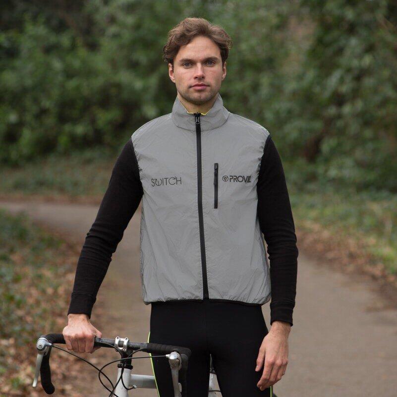 SWITCH JACKET Gilet réversible fluo/réfléchissant - Homme - L 3/5