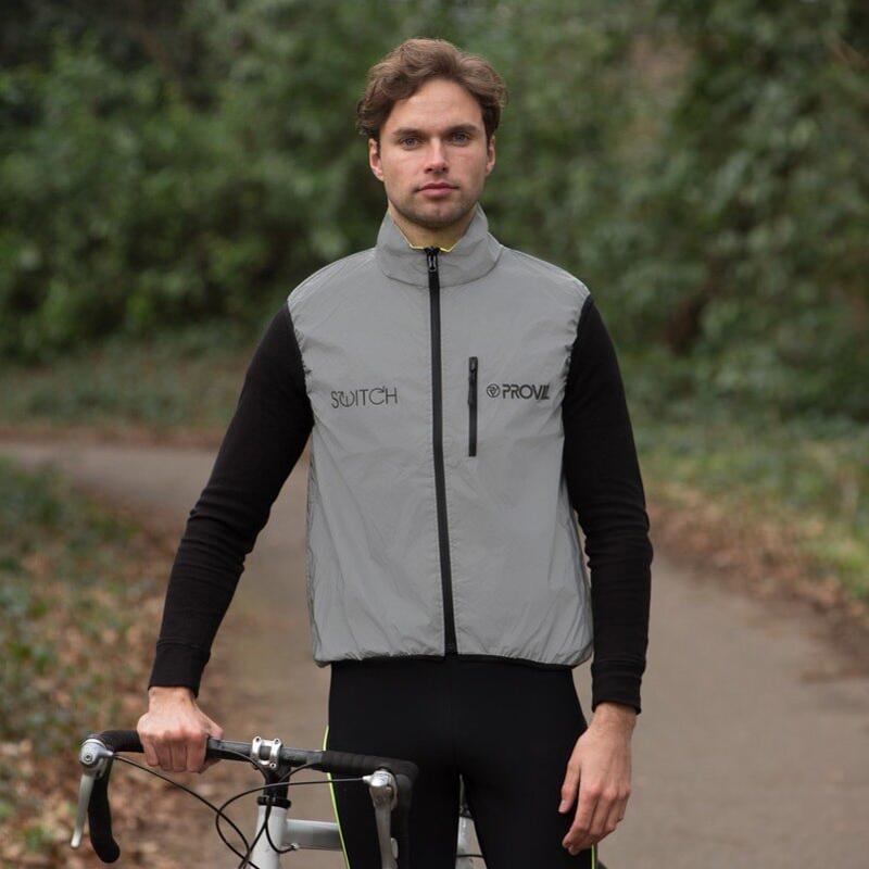 Reflecterende mouwloze jas - Volwassene - SWITCH JACKET