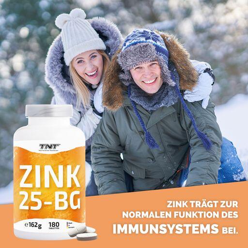Zink 25-BG Zinkbisglycinat, höchste Bioverfügbarkeit, Brechtabletten