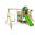 Spielturm JazzyJungle mit Schaukel & apfelgrüner Rutsche