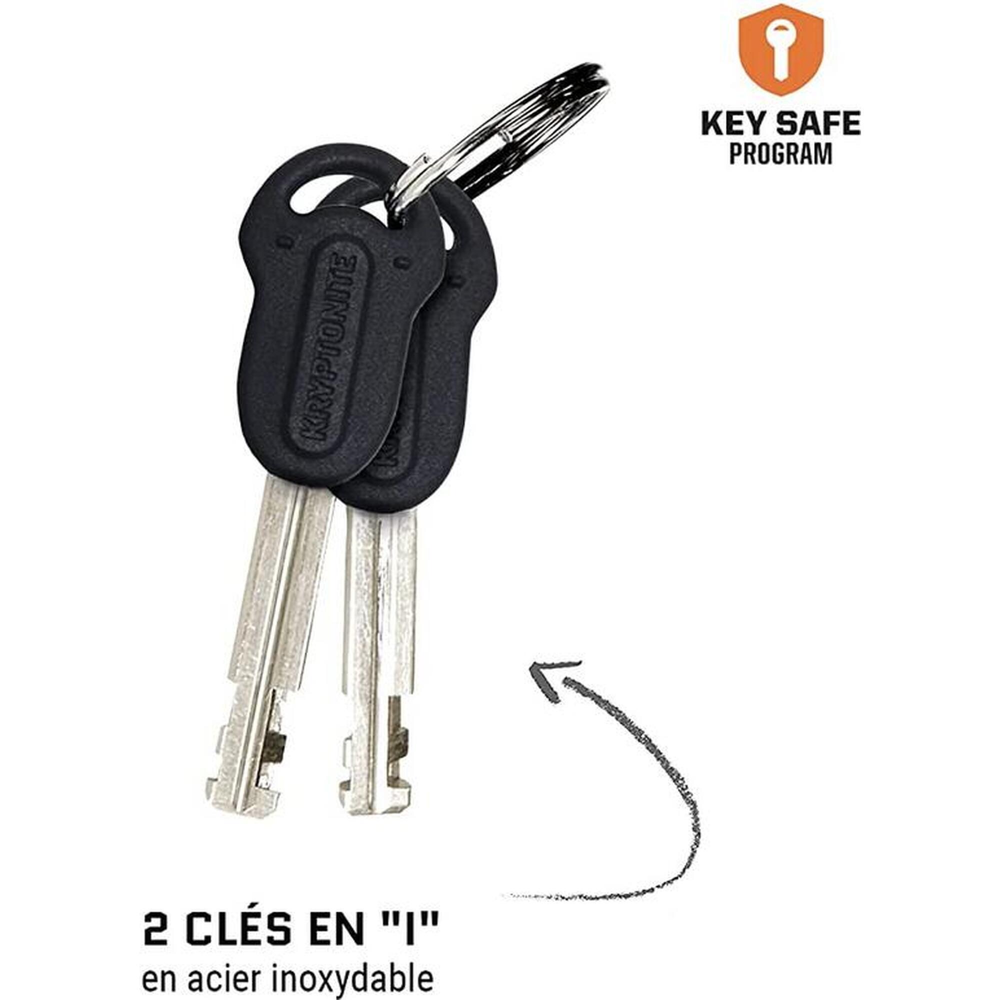 Lacăt pentru breloc Kryptonite Keeper 785 [negru]