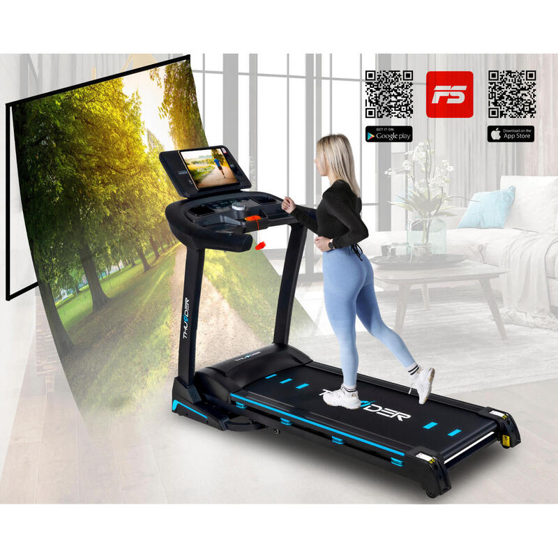 Futópad összecsukható elektromos 180 kg THUNDER CORE-S-BLACK 20 km/h