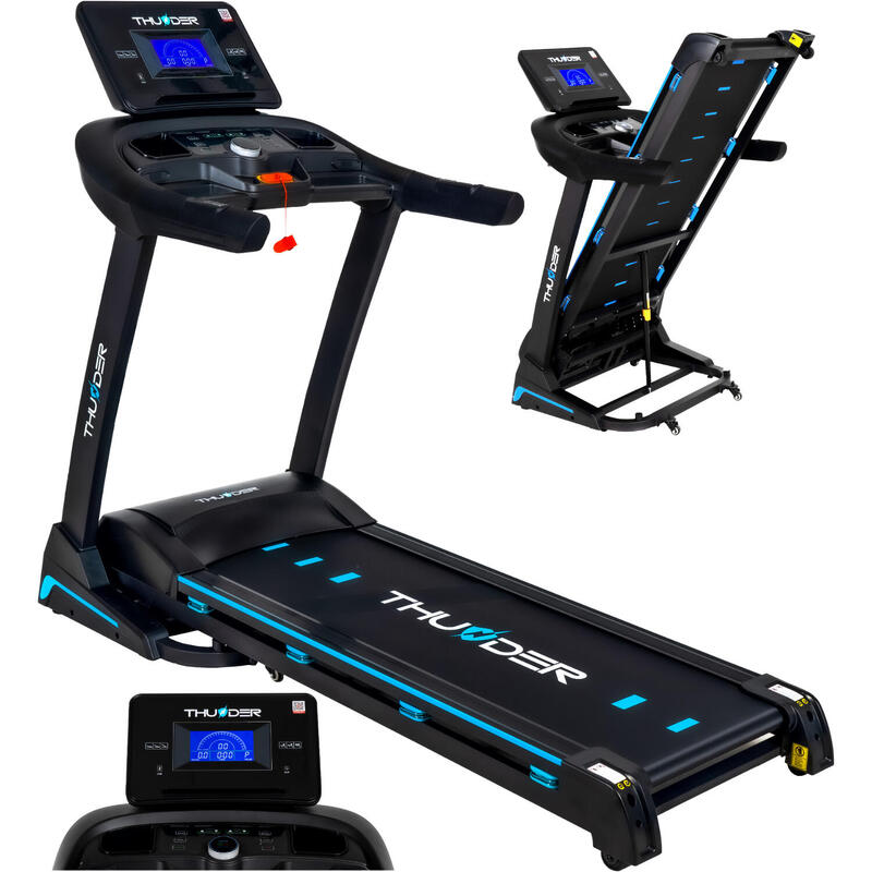 Futópad összecsukható elektromos 180 kg THUNDER CORE-S-BLACK 20 km/h
