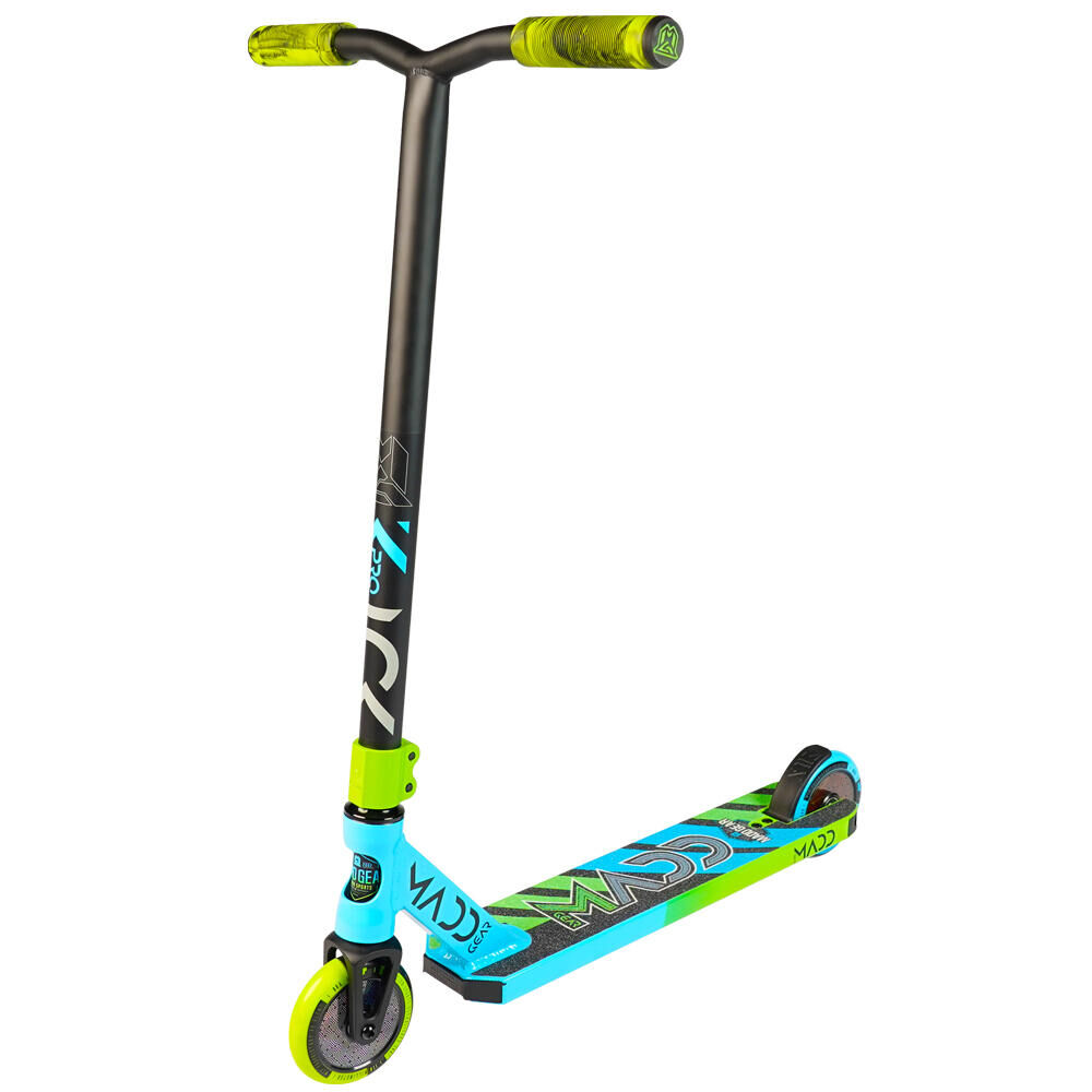 MADD GEAR PRO MADD GEAR KICK PRO V5 JUNIOR PRO STUNT SCOOTER – AGE 6+ - BLUE/LIME