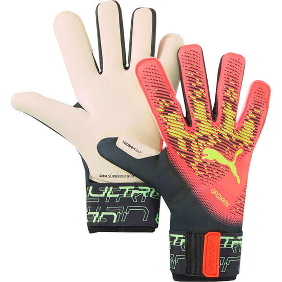 Gants De Gardien De But ULTRA GRIP HYBRID Adulte (Noir / Orange)