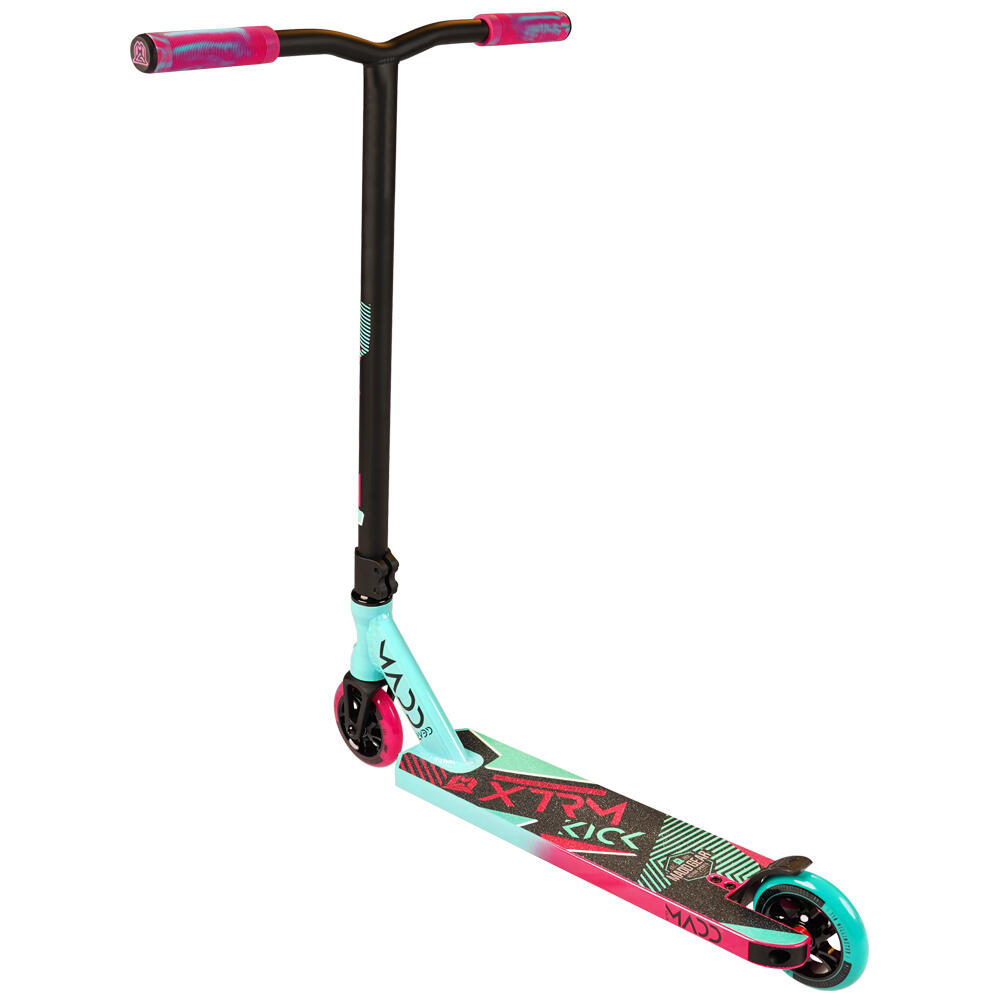 MADD GEAR KICK EXTREME V5 PRO STUNT SCOOTER – AGE 8+ - TEAL / PINK 2/5