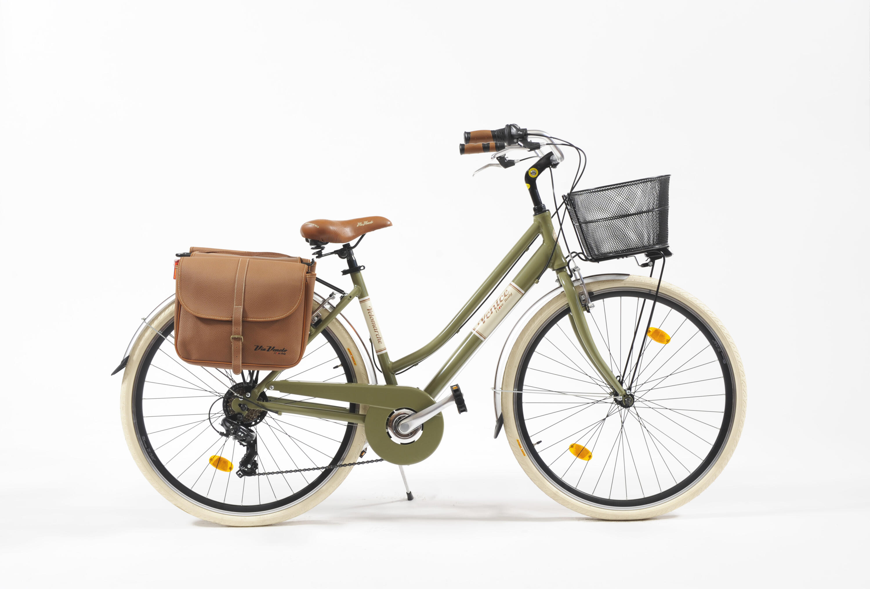 VELOMARCHE Stadsfiets 28 inch 605 Aluminium Dames Groen