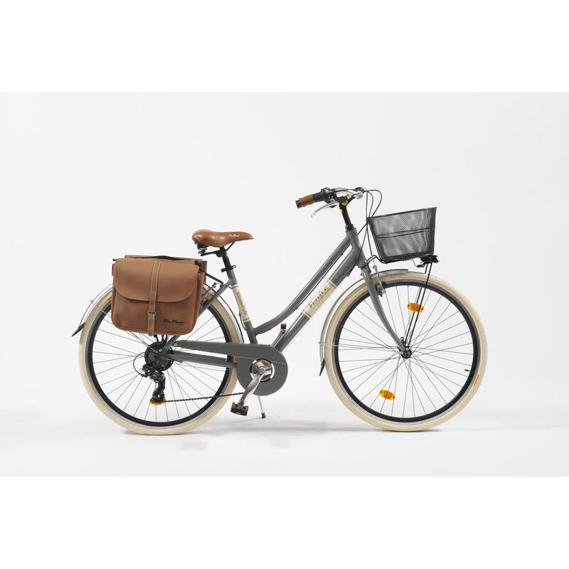 VENICE Stadsfiets 28 inch 605 Aluminium Lady grijs